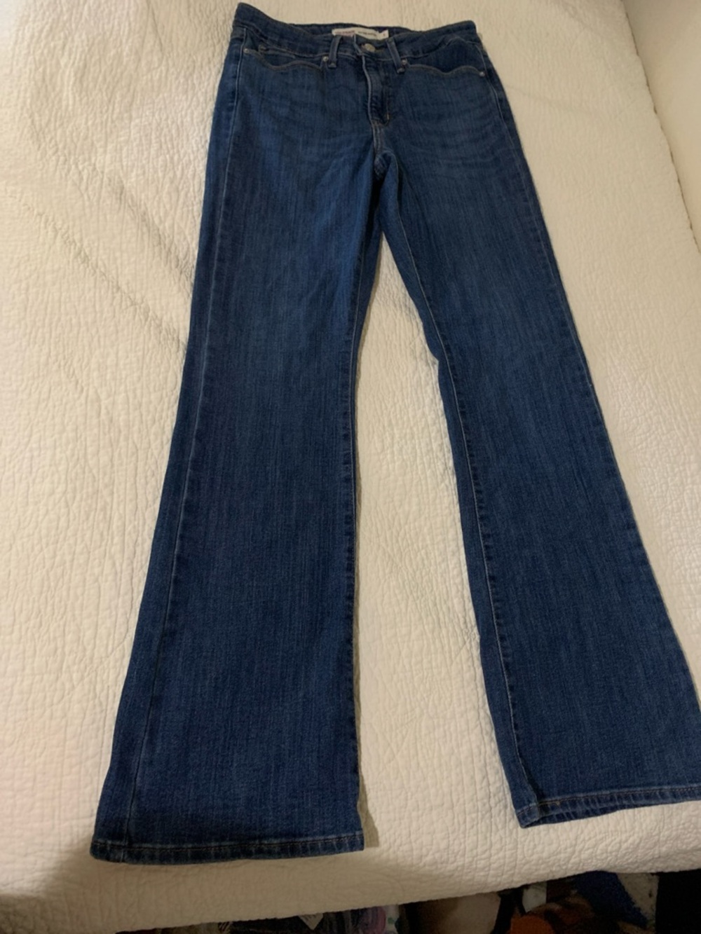 Bootcut Stretch Jeans in Dark Blue - Women's